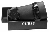 GUESS Men's U0105G1 Black Diamond Boxed Watch Set GUESS Men's U0105G1 Black Diamond Boxed Watch Set