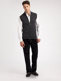 Layering essential richly crafted from soft merino wool.Two-way zipAbout to 26 from shoulder to hemMerino woolDry cleanMade in Italy Layering essential richly crafted from soft merino wool.Two-way zipAbout to 26 from shoulder to hemMerino woolDry cleanMade in Italy