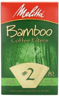 Melitta Bamboo Coffee Filters, #2, 80-Count Boxes (Pack of 6) Melitta Bamboo Coffee Filters, #2, 80-Count Boxes (Pack of 6)