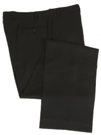 Ralph Lauren Mens Flat Front Solid Black Wool Dress Pants Ralph Lauren Mens Flat Front Solid Black Wool Dress Pants