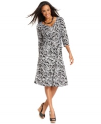 Create an alluring look for day or night with this B-Slim dress from Elementz! A control top smooths and hugs your curves, while a thoroughly modern print adds a stylish touch. Create an alluring look for day or night with this B-Slim dress from Elementz! A control top smooths and hugs your curves, while a thoroughly modern print adds a stylish touch.