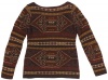 Lauren Ralph Lauren Women's Southwest Knit Boatneck Sweater (Multi) (Medium)