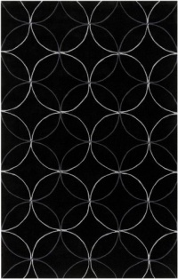 Area Rug 8x11 Rectangle Contemporary Black Color - Surya Cosmopolitan Rug from RugPal Area Rug 8x11 Rectangle Contemporary Black Color - Surya Cosmopolitan Rug from RugPal