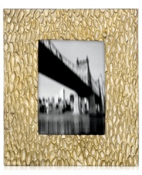 A matte, organic texture lends chic distinction to handcrafted Devore picture frames, featuring the distinct aesthetic of Donna Karan by Lenox. With a bronze or silver cast and fine wooden back. A matte, organic texture lends chic distinction to handcrafted Devore picture frames, featuring the distinct aesthetic of Donna Karan by Lenox. With a bronze or silver cast and fine wooden back.