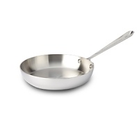 The French skillet features a large surface area and round sides that superlatively retain heat while preventing spattering. Handcrafted of American-made steel in Pennsylvania-as it has been for four decades-it is ideal for searing, browning and pan-frying everything from meats to eggs. The French skillet features a large surface area and round sides that superlatively retain heat while preventing spattering. Handcrafted of American-made steel in Pennsylvania-as it has been for four decades-it is ideal for searing, browning and pan-frying everything from meats to eggs.