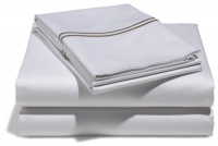 Pinzon Hotel Stitch 400-Thread-Count Egyptian Cotton Sateen Queen Sheet Set, Taupe Pinzon Hotel Stitch 400-Thread-Count Egyptian Cotton Sateen Queen Sheet Set, Taupe
