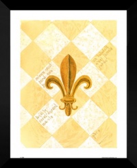 David Nichols FRAMED Print 24x30 Fleur De Lis I(L)