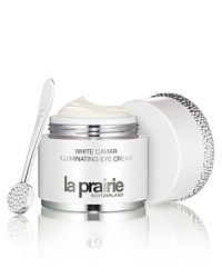La Prairies White Caviar Illuminating Systeme brightens your skin with an innovative approach to controlling the appearance of discoloration, while offering the legendary benefits of caviar.Unprecedented brightening, supporting and luxury are yours in an illuminating collection so unique you will think of it as a ritual of enlightenment. Imperial caviar, so scarce and desirable it was once reserved for royalty, is at the heart of the White Caviar Illuminating Systeme.Achieve unparalleled brightening for the most expressive part of your faceyour eyes! This sheer, hydrating cream targets the appearance of darkness in the eye area that can be caused from hyper-pigmentation or circulation issues. It brightens, supports and smooths as it targets eye-area aging concerns; the appearance of dark circles, puffiness and wrinkles.The Benefits: Helps to detoxify and boost micro-circulation to help brighten under eye darkness Helps to diminish under eye puffiness and gives a relaxing effect that smooths expression lines and wrinkles Skin is nourished, moisturized and protected against future damage with potent anti-oxidantsThe Application:Apply to under eye area, continuing over the top of the lid and along the brow bone- upwards to the eyebrows. Avoid getting into eyes.Usage:Use AM and PM. La Prairies White Caviar Illuminating Systeme brightens your skin with an innovative approach to controlling the appearance of discoloration, while offering the legendary benefits of caviar.Unprecedented brightening, supporting and luxury are yours in an illuminating collection so unique you will think of it as a ritual of enlightenment. Imperial caviar, so scarce and desirable it was once reserved for royalty, is at the heart of the White Caviar Illuminating Systeme.Achieve unparalleled brightening for the most expressive part of your faceyour eyes! This sheer, hydrating cream targets the appearance of darkness in the eye area that can be caused from hyper-pigmentation or circulation issues. It brightens, supports and smooths as it targets eye-area aging concerns; the appearance of dark circles, puffiness and wrinkles.The Benefits: Helps to detoxify and boost micro-circulation to help brighten under eye darkness Helps to diminish under eye puffiness and gives a relaxing effect that smooths expression lines and wrinkles Skin is nourished, moisturized and protected against future damage with potent anti-oxidantsThe Application:Apply to under eye area, continuing over the top of the lid and along the brow bone- upwards to the eyebrows. Avoid getting into eyes.Usage:Use AM and PM.