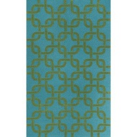 Liora Manne Spello Chains Aqua Outdoor Rug 8'3 x 11'6 Liora Manne Spello Chains Aqua Outdoor Rug 8'3 x 11'6