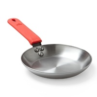 Destined for a lifetime of outstanding performance and durability, this high-quality cookware from Paderno is expertly constructed in Italy of ultra-strong carbon steel. Valued by professional chefs for its ability to yield excellent results under high heat and for the natural non-stick quality it acquires after its first seasoning with cooking oil, this assortment is designed to resist breaking, scratching and peeling. Destined for a lifetime of outstanding performance and durability, this high-quality cookware from Paderno is expertly constructed in Italy of ultra-strong carbon steel. Valued by professional chefs for its ability to yield excellent results under high heat and for the natural non-stick quality it acquires after its first seasoning with cooking oil, this assortment is designed to resist breaking, scratching and peeling.