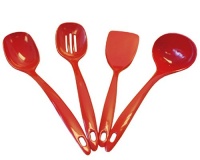 Calypso Basics Utensil Set of 4, Red