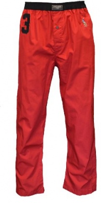 Polo Ralph Lauren Men's Big Pony Woven Lounge Pajama Pants Red