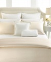 Sleep like a princess every night with this Aurora duvet cover set from Barbara Barry. Luxurious 620-thread count piece-dyed jacquard is embellished with subtle dots and reverses to 310-thread count cotton sateen. Shams and duvet cover are finished with cord trim for all-around elegant beauty.