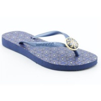 Havaianas Slim Geometric Open Toe Flip Flops Sandals Shoes Blue Womens Havaianas Slim Geometric Open Toe Flip Flops Sandals Shoes Blue Womens