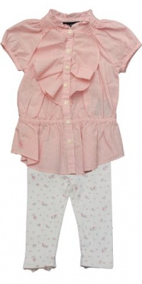 Ralph Lauren Infant Girl's Gingham Tunic & Legging Set (12 Month, Pink Multi) Ralph Lauren Infant Girl's Gingham Tunic & Legging Set (12 Month, Pink Multi)