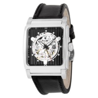 Bulova Men's 96A113 Automatic Mechanical Black Dial Strap Watch