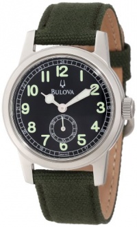Bulova Men's 96A102 Canvas Strap Watch Bulova Men's 96A102 Canvas Strap Watch
