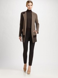 Graphic colorblocking lends a modern edge to this soft cashmere style.Jewel necklineOpen frontSide slash pocketsAbout 31 from shoulder to hemCashmereDry cleanMade in SwitzerlandModel shown is 5'11 (180cm) wearing US size 4. Graphic colorblocking lends a modern edge to this soft cashmere style.Jewel necklineOpen frontSide slash pocketsAbout 31 from shoulder to hemCashmereDry cleanMade in SwitzerlandModel shown is 5'11 (180cm) wearing US size 4.