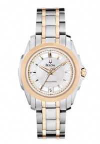 Bulova Women's 98M106 Precisionist Rose and Stainless-Steel Two-Tone Watch Bulova Women's 98M106 Precisionist Rose and Stainless-Steel Two-Tone Watch