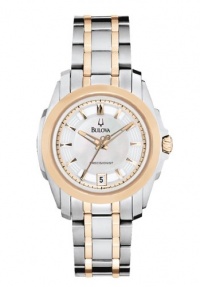 Bulova Women's 98M106 Precisionist Rose and Stainless-Steel Two-Tone Watch