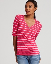 Exclusively at Bloomingdale's, this Splendid striped tee is a have-to-have addition to your weekend essentials. Exclusively at Bloomingdale's, this Splendid striped tee is a have-to-have addition to your weekend essentials.