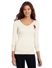 US Polo Assn. Juniors Long Sleeve Knit Shirt With Lurex US Polo Assn. Juniors Long Sleeve Knit Shirt With Lurex