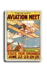 Twin City Meet Aviation Poster 30x40 Planked Wood Sign Wall Decor Art Twin City Meet Aviation Poster 30x40 Planked Wood Sign Wall Decor Art