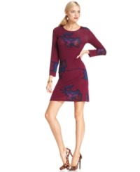 An abstract print adds psychedelic flair to this Cynthia Rowley dress that's oh-so hot for fall -- a must-have from her capsule collection, Print Edition! An abstract print adds psychedelic flair to this Cynthia Rowley dress that's oh-so hot for fall -- a must-have from her capsule collection, Print Edition!