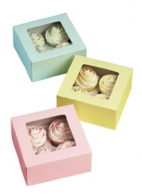 Wilton 4 Cavity Pastel Cupcake Boxes, 3 Count Wilton 4 Cavity Pastel Cupcake Boxes, 3 Count