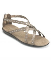 The Aerosoles Chlosing Time Sandals are a great choice day or night, thanks to their trendy gladiator-inspired straps, rocker-chic brushed studs and closed ankle. The Aerosoles Chlosing Time Sandals are a great choice day or night, thanks to their trendy gladiator-inspired straps, rocker-chic brushed studs and closed ankle.