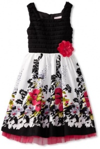 Bloome Girls 7-16 Floral Occasion Dress, Black/Pink, 16 Bloome Girls 7-16 Floral Occasion Dress, Black/Pink, 16