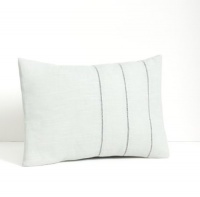 Calvin Klein White Label Ladder Lace Decorative Pillow, Quarry Calvin Klein White Label Ladder Lace Decorative Pillow, Quarry