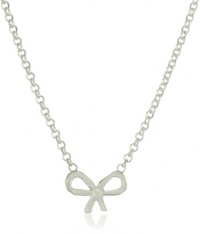 Dogeared Whispers Sterling Silver Bow Pendant Necklace, 18 Dogeared Whispers Sterling Silver Bow Pendant Necklace, 18