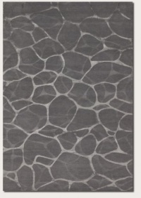 Couristan 8091/2045 Impressions Flagstone/Grey/Silver 8-Feet by 10-Feet Rug