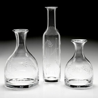 The design inspiration for William Yeoward Crystal is drawn from antique pieces originally made in England and Ireland during the 18th and early 19th centuries. Every piece of William Yeoward Crystal is entirely made by hand using the same traditional methods employed over 150 years ago. Unusual hand cutting and engraving are distinctive elements of William Yeoward Crystal, producing beautiful yet practical pieces. The design inspiration for William Yeoward Crystal is drawn from antique pieces originally made in England and Ireland during the 18th and early 19th centuries. Every piece of William Yeoward Crystal is entirely made by hand using the same traditional methods employed over 150 years ago. Unusual hand cutting and engraving are distinctive elements of William Yeoward Crystal, producing beautiful yet practical pieces.