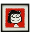 One of Charlie Brown's not-so-secret admirers, Marcie poses for her school portrait in this framed art print for Peanuts fans.