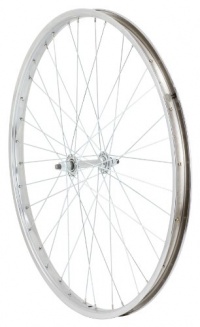 Avenir Cruiser 36H Nutted Front Wheel (Silver, 26 x 1.75-Inch)