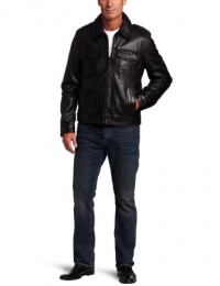 Tommy Hilfiger Men's Lamb 2 Pocket Moto Jacket Tommy Hilfiger Men's Lamb 2 Pocket Moto Jacket