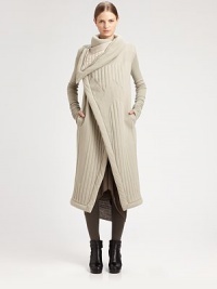 A textural zig-zag pattern and an asymmetrical collar lend an edge to this chic, modern design.Stand collarAsymmetrical drapeConcealed snap closuresSide slash pocketsFully linedAbout 47 from shoulder to hem30% rayon/30% nylon/20% wool/20% angoraDry cleanMade in Italy of imported fabricModel shown is 5'10 (177cm) wearing US size 4. A textural zig-zag pattern and an asymmetrical collar lend an edge to this chic, modern design.Stand collarAsymmetrical drapeConcealed snap closuresSide slash pocketsFully linedAbout 47 from shoulder to hem30% rayon/30% nylon/20% wool/20% angoraDry cleanMade in Italy of imported fabricModel shown is 5'10 (177cm) wearing US size 4.