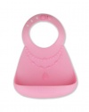 make my day Silicone Baby Bib, Pink