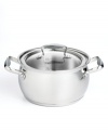 Cure what ails you with a serving of fresh, sumptuous soup. This pot's beautiful bell-shaped body, made of durable stainless steel, enhances heat and moisture circulation for extraordinary results. Limited lifetime warranty. (Clearance)