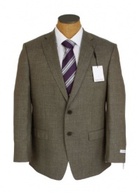 Calvin Klein Mens 2 Button Gray Tan Slim Fit Wool Sport Coat Jacket Calvin Klein Mens 2 Button Gray Tan Slim Fit Wool Sport Coat Jacket