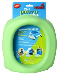 Kalencom Potette Plus At Home Reusable Liners, Green Kalencom Potette Plus At Home Reusable Liners, Green
