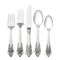 Wallace Grande Baroque 46-Piece Place Set with Dessert Spoon, Service for 8