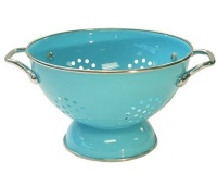 Calypso Basics 1.5 Quart powder coated Colander, Turquoise Calypso Basics 1.5 Quart powder coated Colander, Turquoise