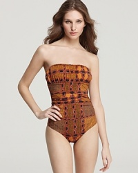 Burberry Brit Link Check One Piece Swimsuit Burberry Brit Link Check One Piece Swimsuit