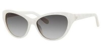 Kate Spade Della/S Della/S Cat Eye Sunglasses,Pearl White,55 mm