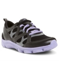 Easy Spirit's Revitt lace-up sneakers are lightweight with a flexible sole. Perfect for all of your outdoor adventures. Easy Spirit's Revitt lace-up sneakers are lightweight with a flexible sole. Perfect for all of your outdoor adventures.