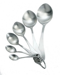 BlissHome Nigella Lawson's Living Kitchen Measuring Spoons, Brushed Metal, Set of 6 BlissHome Nigella Lawson's Living Kitchen Measuring Spoons, Brushed Metal, Set of 6