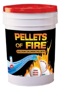 Pellets of Fire CPP50 Snow & Ice Melter Calcium Chloride Pellets 50-Pound Bucket